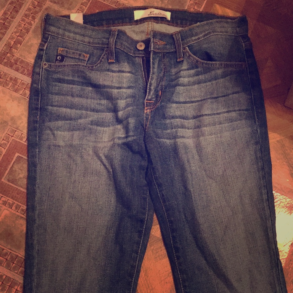 Medium wash flare jeans